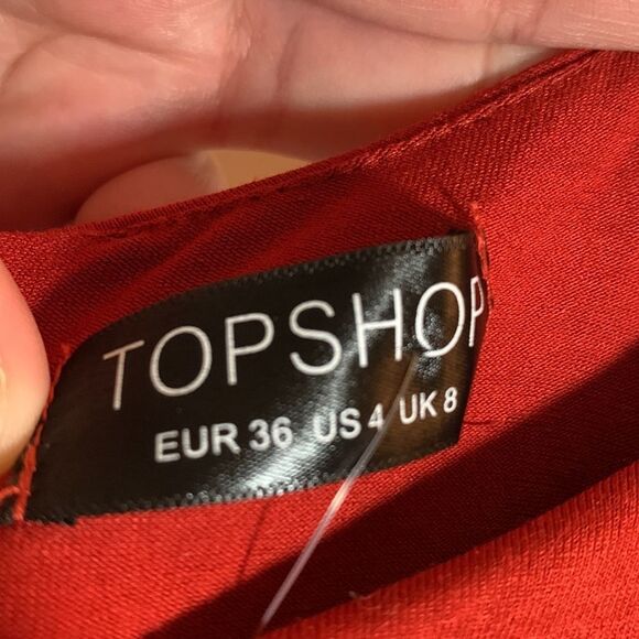 Topshop Burnt Orange Boho Romper NWT - Picture 10 of 10